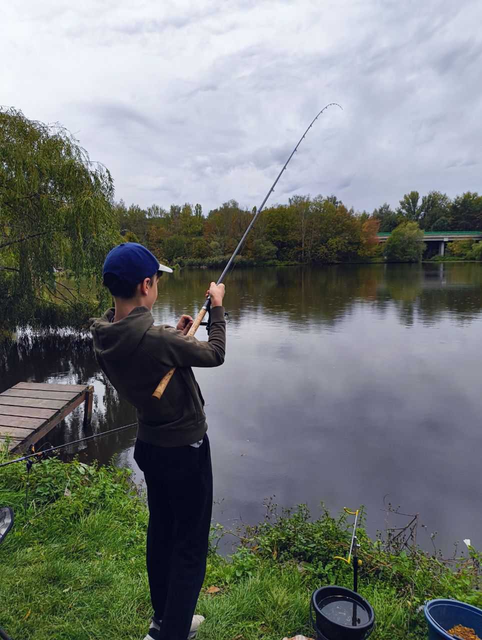 Adam na kurzu rybaření ve Stehelčevsi